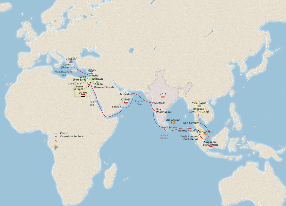 Map of the Voyage of Marco Polo