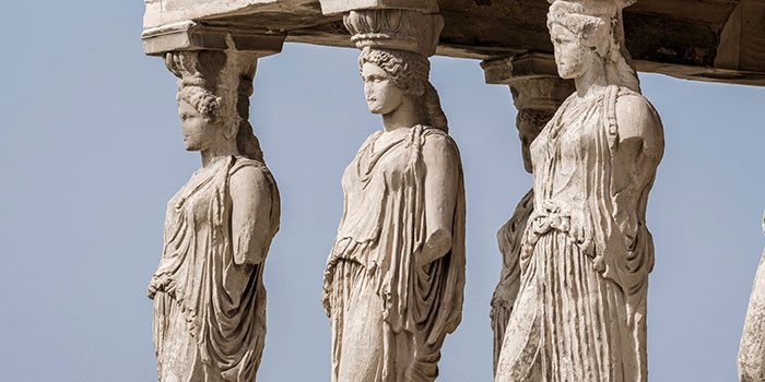 Athens Acropolis Erechtheion Caryatids