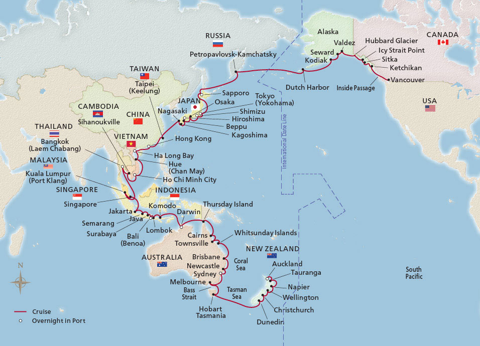 Grand Pacific Explorer Map